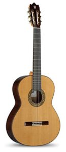 alhambra 6 string classical guitar, right, solid canadian cedar, (4p-us)