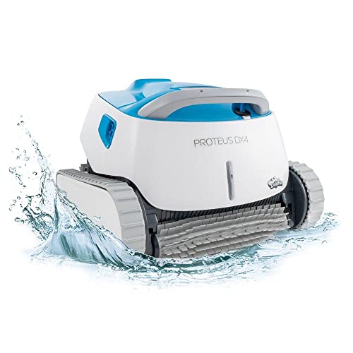 Dolphin Proteus DX4 Automatic Robotic Pool Cleaner with Exceptional Cleaning Power, Ideal for Swimming Pools up to 50 Feet