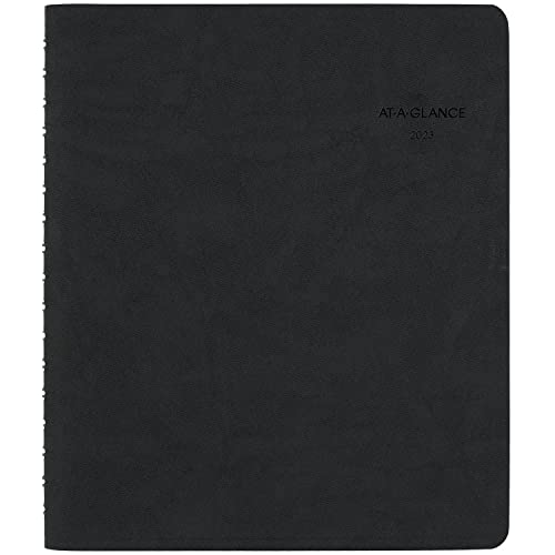 AT-A-GLANCE 2023 Daily Planner, Hourly Appointment Book, 6-1/2" x 8-3/4", Medium, Monthly Tabs, The Action Planner, Black (70EP0305)