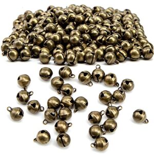 mcpinky bronze jingle bell,400pcs small bells diy mini bell bracelet anklets necklace knitting and jewelry making,6mm