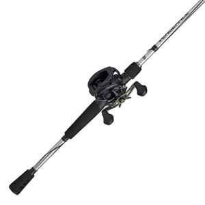 abu garcia vengeance low profile baitcast reel and fishing rod combo, gray/black, 7′ – medium heavy – 1pc