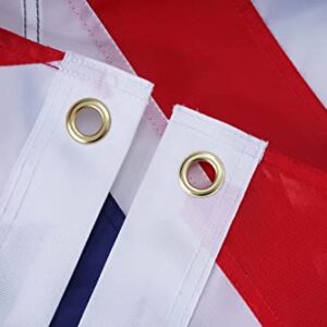 FLAGWIN British Flag 2x3 FT United Kingdom Flags, Embroidered Sewn Stripes Union Jack England Flags, Heavy Duty UK British National Flag Banner Outdoor