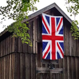 FLAGWIN British Flag 2x3 FT United Kingdom Flags, Embroidered Sewn Stripes Union Jack England Flags, Heavy Duty UK British National Flag Banner Outdoor