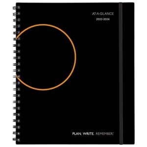at-a-glance 2023-2024 planner, weekly & monthly academic appointment book, 8-3/4″ x 11″, large, plan.write.remember, black (70595705)