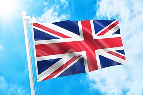 DMSE United Kingdom UK British National Flag 4X6 Ft Foot 100% Polyester 100D Flag UV Resistant (4'X6' Ft Foot)