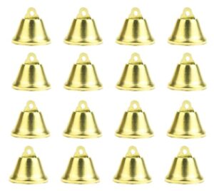 hllmx 16 pcs gold liberty jingle bells 38mm/1.5inch shiny bells liberty bells for craft making wind chimes and animal collar