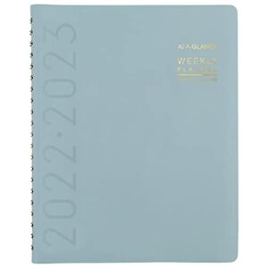 AT-A-GLANCE 2022-2023 Planner, Weekly & Monthly Academic, 8-1/4" x 11", Large, Contempo, Seaglass (70957X46)