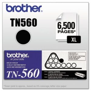 brother tn560 – tn560 high-yield toner, 6500 page-yield, black-brttn560 by brother