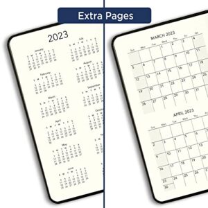 AT-A-GLANCE 2023 Daily Planner, Plan. Write. Remember, 5" x 8-1/4", Small, Pocket, Black (70680005)