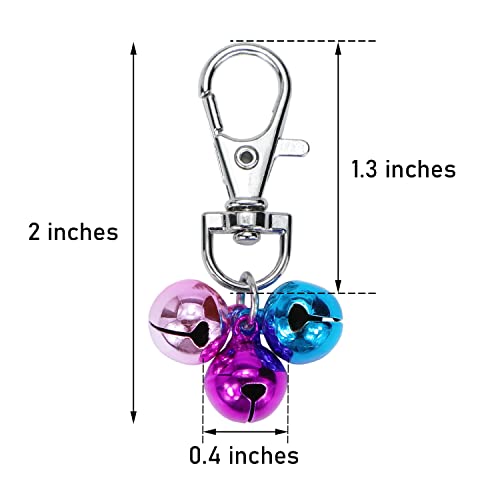 Cat Collar Bells Loud Dog Bell Training Charm Pendants for Pet Puppy Kitty Necklace Collar (5 PCS, Colorful)