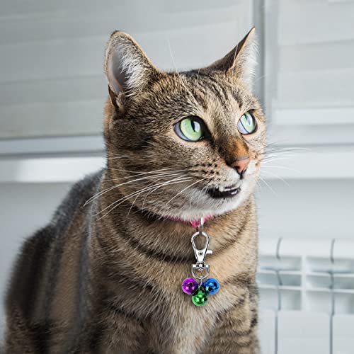 Cat Collar Bells Loud Dog Bell Training Charm Pendants for Pet Puppy Kitty Necklace Collar (5 PCS, Colorful)