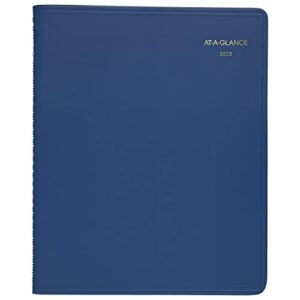 at-a-glance 2023 monthly planner, 7″ x 8-3/4″, medium, fashion color, blue (7012420)