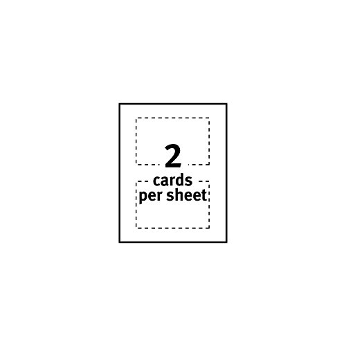 Avery 8386 Postcards, Inkjet, 4 x 6, 2 Cards/Sheet, White (Box of 100 Cards)