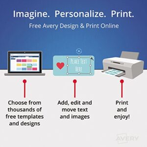 Avery 8386 Postcards, Inkjet, 4 x 6, 2 Cards/Sheet, White (Box of 100 Cards)