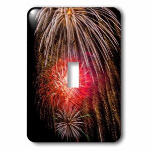 3drose lsp_190716_1 usa, colorado, frisco, dillon reservoir fireworks display, july 4th light switch cover