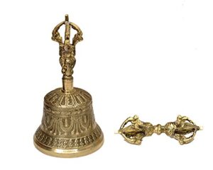 dharma store – tibetan buddhist meditation bell and dorje set