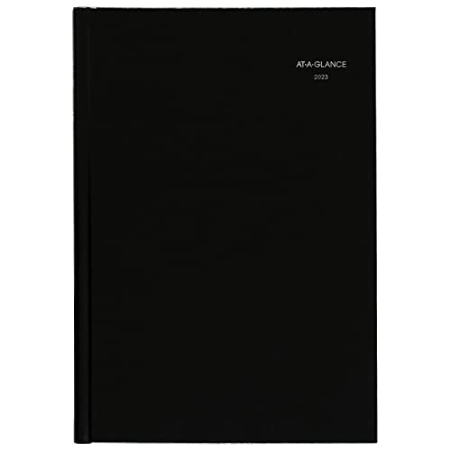 AT-A-GLANCE 2023 Monthly Planner, DayMinder, 14 Month Calendar, 8" x 11-3/4", Large, Monthly Tabs, Hardcover, Black (G470H00)