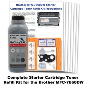 brother mfc-7860dw starter cartridge toner refill kit