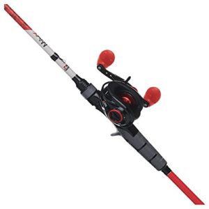 Abu Garcia Max X Low Profile Baitcast Reel and Fishing Rod Combo Multi, 6'6" - Medium - 1pc