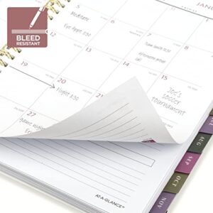 AT-A-GLANCE 2022-2023 Planner, Weekly & Monthly Academic, 8-1/2" x 11", Large, Badge Floral (1613F-905A)