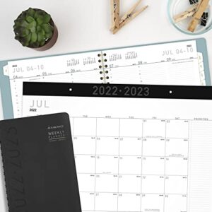 AT-A-GLANCE 2022-2023 Planner, Weekly & Monthly Academic, 8-1/4" x 11", Large, Contemporary Lite, Black (7057XL0523)