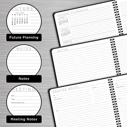 AT-A-GLANCE 2022-2023 Planner, Weekly & Monthly Academic, 8-1/4" x 11", Large, Contemporary Lite, Black (7057XL0523)