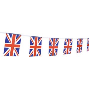 xcfh 114pcs united kingdom uk banner string,150 feet british union jack pennant flags party decorations supplies for olympics,indoor and outdoor flags,sports events,international festival…