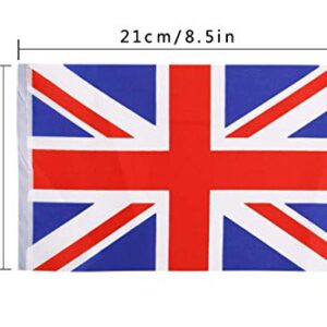 XCFH 114PCS United Kingdom UK Banner String,150 Feet British Union Jack Pennant Flags Party Decorations Supplies for Olympics,Indoor and Outdoor Flags,Sports Events,International Festival…