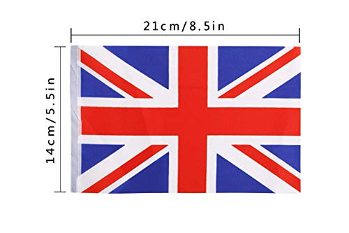 XCFH 114PCS United Kingdom UK Banner String,150 Feet British Union Jack Pennant Flags Party Decorations Supplies for Olympics,Indoor and Outdoor Flags,Sports Events,International Festival…