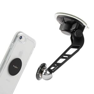 Nite Ize Original Steelie Orbiter Windshield Mount Kit - Low Profile Magnetic Car Windshield Mount for Smartphones