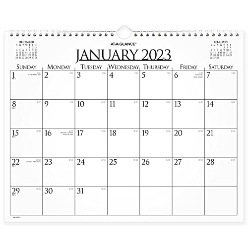 AT-A-GLANCE 2023 Wall Calendar, 14 ⅞ " x 11 ⅞ ", Medium, Spiral Bound, Monthly, Reversible, Business (997-1)