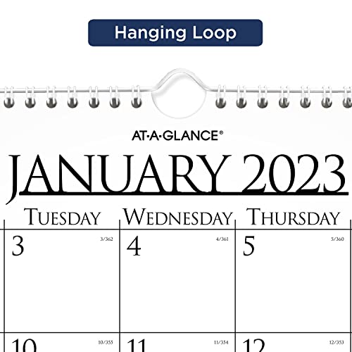 AT-A-GLANCE 2023 Wall Calendar, 14 ⅞ " x 11 ⅞ ", Medium, Spiral Bound, Monthly, Reversible, Business (997-1)