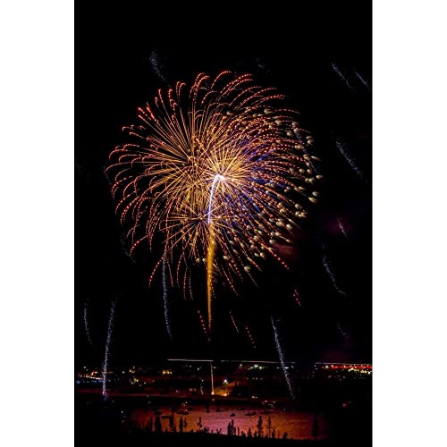 ArtDirect Colorado, Frisco Fireworks Display on July 4th XII 32x48 Huge Unframed Art Print Poster Ready for Framing by Lord, Fred