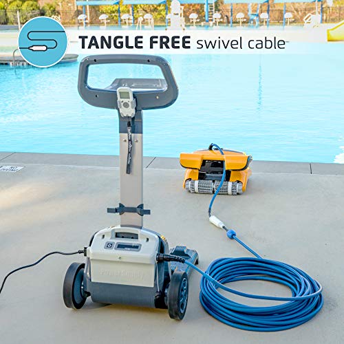 DOLPHIN Wave 80 Commercial Robotic Pool Cleaner with Caddy, Engineered for Unmatched Cleaning Performance, Ideal for Commercial Swimming Pools up to 68 Feet…