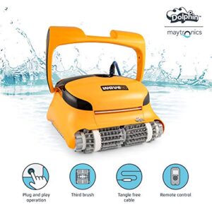 DOLPHIN Wave 80 Commercial Robotic Pool Cleaner with Caddy, Engineered for Unmatched Cleaning Performance, Ideal for Commercial Swimming Pools up to 68 Feet…