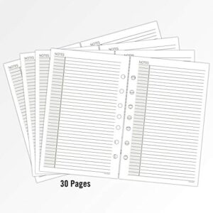 AT-A-GLANCE Day Runner Lined NotePad Pages, 87275 DAY-TIMER, Refill, Loose-Leaf, Undated, for Planner, 5-1/2" x 8-1/2", Size 4, 32 Sheets/Pack (031-3)