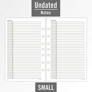 AT-A-GLANCE Day Runner Lined NotePad Pages, 87275 DAY-TIMER, Refill, Loose-Leaf, Undated, for Planner, 5-1/2" x 8-1/2", Size 4, 32 Sheets/Pack (031-3)