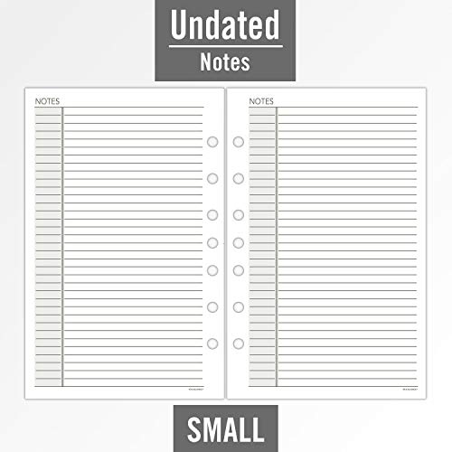 AT-A-GLANCE Day Runner Lined NotePad Pages, 87275 DAY-TIMER, Refill, Loose-Leaf, Undated, for Planner, 5-1/2" x 8-1/2", Size 4, 32 Sheets/Pack (031-3)