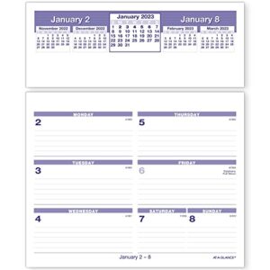 at-a-glance 2023 weekly desk calendar refill, flip-a-week, 6″ x 7″ (sw705x50)