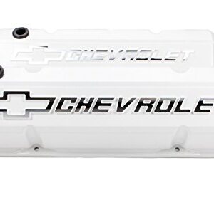 Proform 141-935 Slant Edge Valve Cover for Small Block Chevy, White