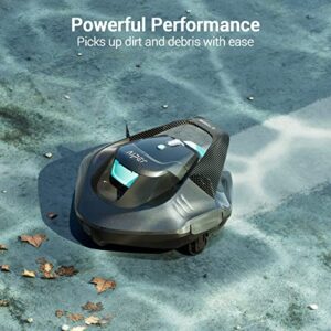 AIPER Cordless Robotic Pool Cleaner, Pool Vacuum Lasts 90 Mins, LED Indicator, Self-Parking, Ideal for Above/In-Ground Flat Pools up to 40 Feet