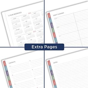 AT-A-GLANCE 2023 Weekly & Monthly Planner, 8-1/2" x 11", Large, Monthly Tabs, Pocket, Badge Geo (1641H-905)