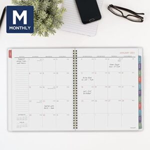 AT-A-GLANCE 2023 Weekly & Monthly Planner, 8-1/2" x 11", Large, Monthly Tabs, Pocket, Badge Geo (1641H-905)