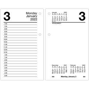 2022 daily desk calendar refill by at-a-glance, 3-1/2″ x 6″, loose-leaf (e71750)