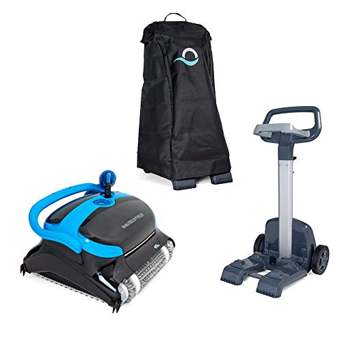 Dolphin Nautilus CC Plus Robotic Pool Vacuum Cleaner with Universal Caddy and Classic Caddy Cover, Ideal for In-Ground Swimming Pools up to 50 Feet…