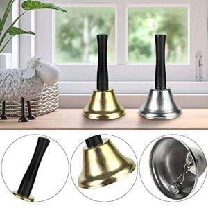 DomeStar Christmas Hand Bells, 2PCS Service Bell Wedding Bell Dinner Bell for Elderly Patients Sick Person Call Bell for Christmas Decoration