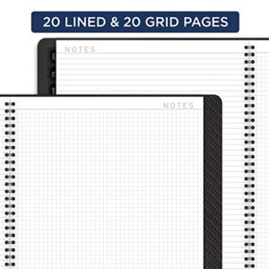 AT-A-GLANCE 2023 Monthly Planner, 9” x 11”, Large, Monthly Tabs, Pocket, Faux Leather, Contemporary, Black (70260X05)