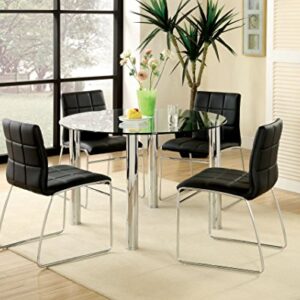 247SHOPATHOME Dining room set, Black