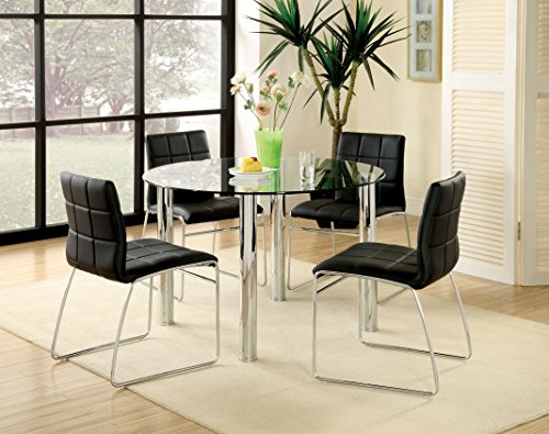 247SHOPATHOME Dining room set, Black