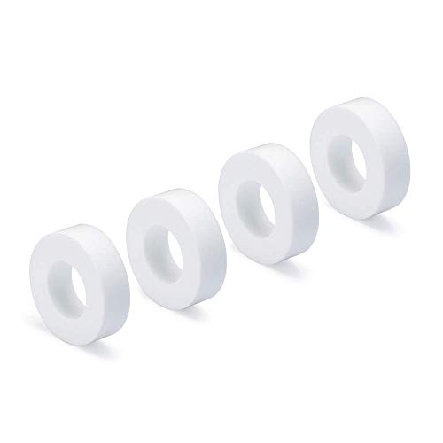 Dolphin Genuine Replacement Part — Notched White Climbing Rings for Ultimate Wall Adhesion (4PK) — Part Number 6101611-R4